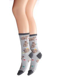 Capybara cafe socks